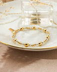 Mixed Metal Cute Oval Bracelet