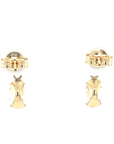 9ct Yellow Gold CZ Drop Earrings