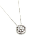 18ct White Gold Diamond Pendant