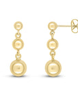 9ct Yellow Gold Polished Ball Drop Earrings