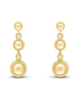 9ct Yellow Gold Polished Ball Drop Earrings