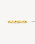 Blush Wave Ring Yellow