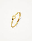 Blush Open Circle Ring