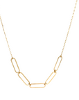 9ct Yellow Gold Link Detail Necklet