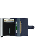 Miniwallet- Veg Navy-Silver