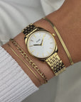 Féroce Mini Watch Steel White, Gold Colour