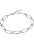 Silver Cable Connect Chunky Chain Bracelet
