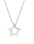 18ct White Gold Diamond Star Pendant
