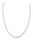 Silver 3.5mm Rounded Box Belcher Chain