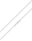 Silver 3.5mm Rounded Box Belcher Chain