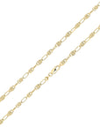 18ct Yellow Gold Vermeil 4.6mm Handmade Byzantine Oval Bracelet