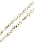 18ct Yellow Gold Vermeil 6.3mm Handmade Infinity Belcher Chain