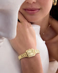 Gracieuse Mini Watch Steel, Gold Colour