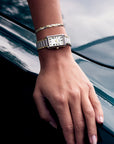 Belisenna Watch Steel, White, Bicolour