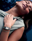 Belisenna Watch Steel, White, Bicolour