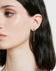 Aria Pendant Earrings with Diamonds