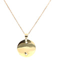 9ct Yellow Gold Pendant with CZ Disc