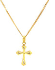 18ct Yellow Gold Diamond Cross Pendant