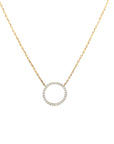 9ct Yellow Gold Diamond Circle Pendant