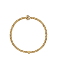 Fope Prima Flex'It Gold Bracelet with Diamond Roundel