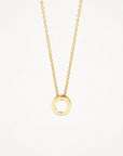 Blush Open Circle Pendant