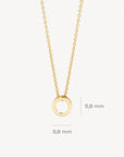 Blush Open Circle Pendant