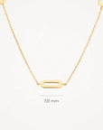 Blush Paperclip Necklet