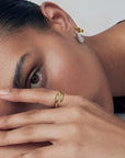 Gold Spiral Adjustable Ring
