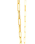 9ct Yellow Gold Paperclip Link Chain