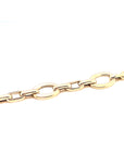 9ct Yellow Gold Oval and Rectangle Link Bracelet