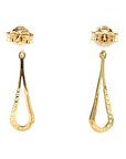 9ct Yellow Gold CZ Drop Earrings
