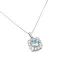 9ct White Gold Diamond Pendant