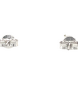 9ct White Gold CZ Studs