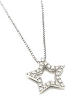 18ct White Gold Diamond Star Pendant