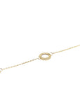 9ct Yellow Gold Circle Detail Bracelet