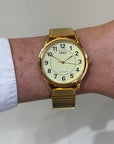 Q&Q Gold Expandable Watch