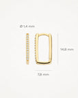Blush CZ Hoop