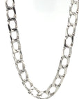 9ct White Gold Curb Link Chain