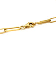 9ct Yellow Gold Paperclip Link Chain