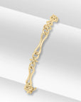 9ct Yellow Gold Handmade 4.3mm Pinch Bar Knot Necklet