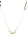 9ct Yellow Gold PaperClip Necklet