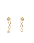 9ct Yellow Gold Twist Hoop Earrings