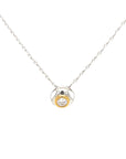 18ct White Gold Diamond Pendant