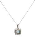 9ct White Gold Diamond Pendant
