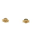 9ct Yellow Gold Pearl CZ Earrings