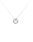 18ct White Gold Diamond Pendant