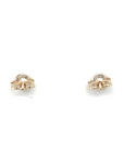 9ct Yellow Gold CZ Heart Studs