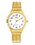 Q&Q Gold Expandable Watch