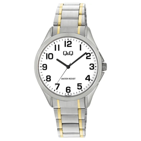Q&Q Gents Two-Tone Silver Gold Watch