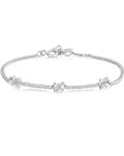 Silver Cross Station Bracelet